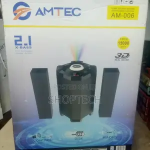 Brand New 2.1ch Amtec Am-006 Mtungi Multimedia Speaker