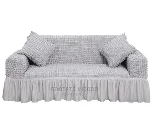 5 Sitter Light Grey Turkish Elastic Sofa Cover