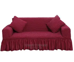Maroon Turkish Elastic Sofa Cover
