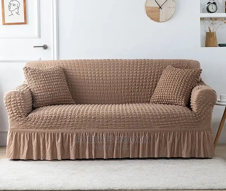 Light Brown Turkish Elastic Sofa Cover