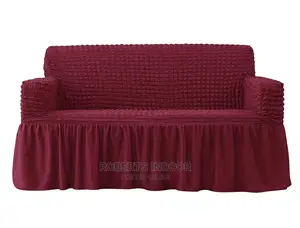 Maroon Turkish 5 Sitter Sofa Cover