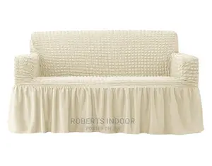 Cream White Turkish Elastic Sofa Cover
