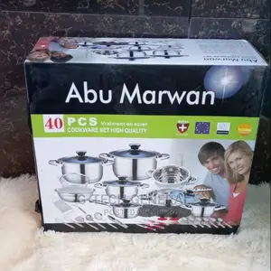 Marwa German Life 40pcs Stainless Cookware Set