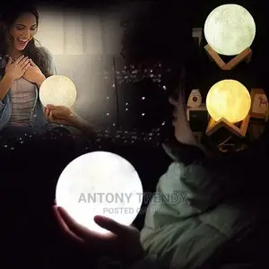 3D Moon Lamp by Mind-Glowing - Cool Night Light.
