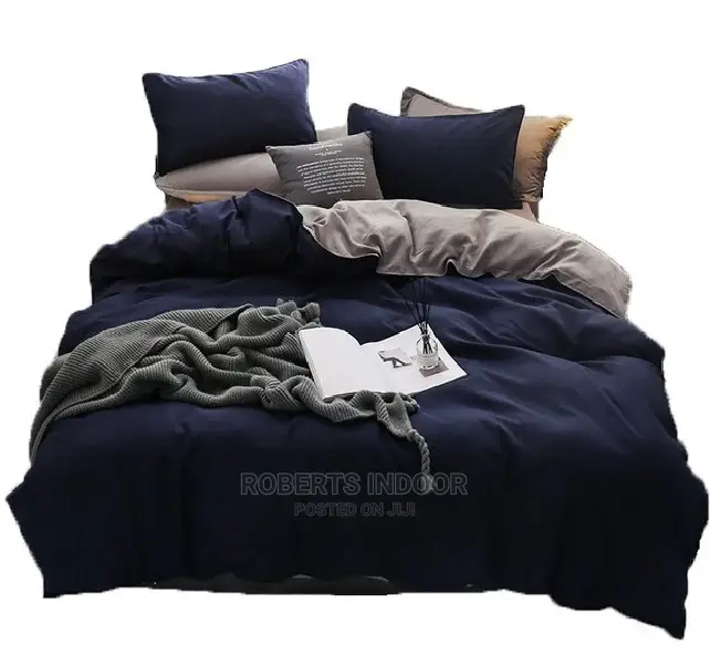 Navy Blue Elegant Duvet Cover
