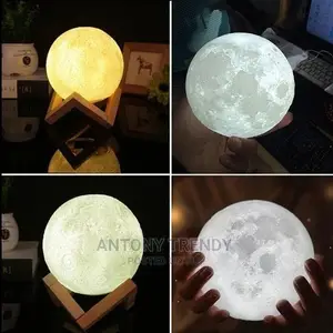 Rechargeable for Kid Lover Birthday Day Gift Moon Lamp.