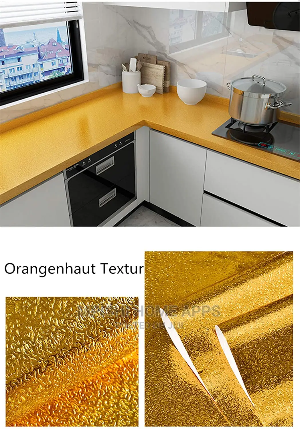 Gold Self Adhesive Wallpaper