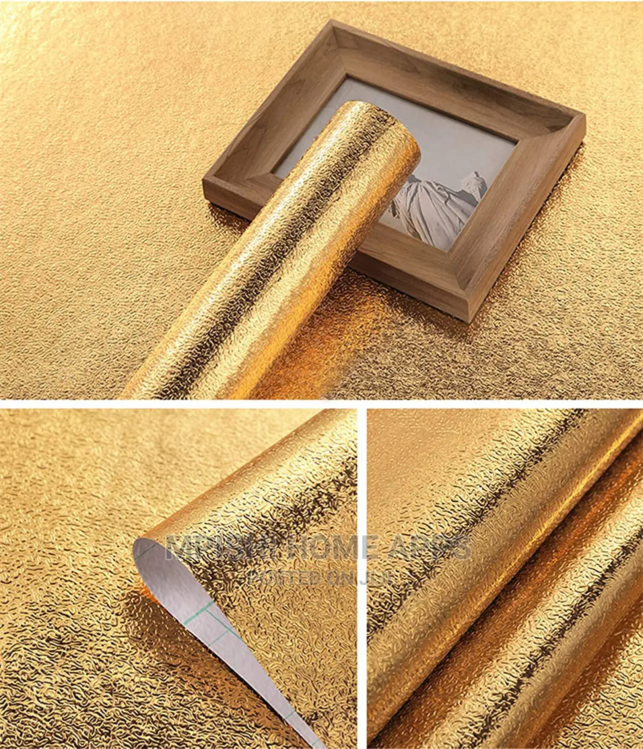 Gold Self Adhesive Wallpaper