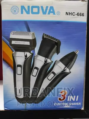 Nova 3 in 1 Electric Shaver With Hair Clipper and Trimmer