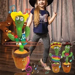 Inging and Dancing Cactus Plush Toys - Kids Toy.