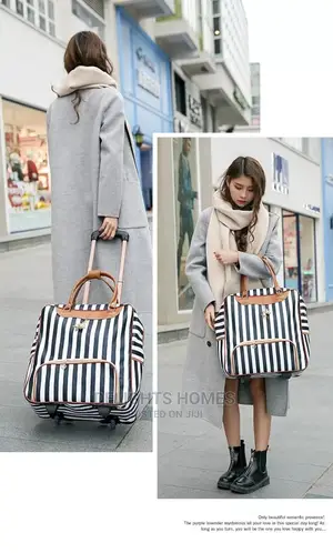 Black and White Trolley Bag