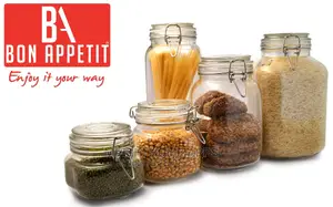 Glass Clip Jar