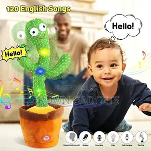 Dancing Cactus Twisting Singing Talking Music Toy
