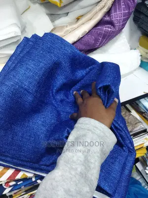 Royal Blue Elegant House Curtain