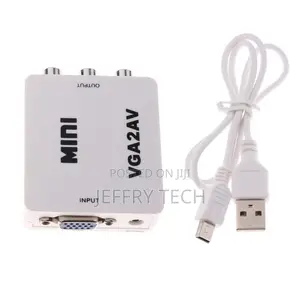 VGA to Rca AV Converter Vga2av Audio Adapter Support 1080P N