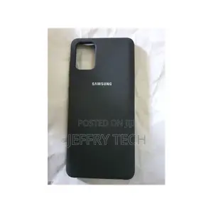 Samsung Galaxy A71 Silicone Cover Protective Case Black