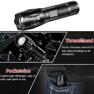 XML T6 Upgraded Flash Light Ultra Bright With Zoomable .