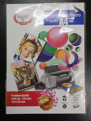 Inkjet Gloss Photo A4 Size