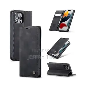 Caseme Leather Flip Case for iPhone 13 Pro With Pockets