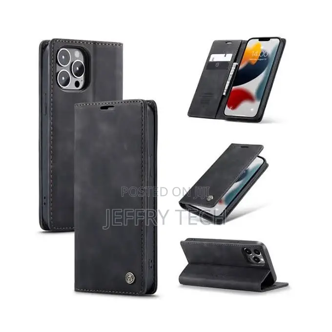 Caseme Leather Flip Case for iPhone 13 Pro With Pockets