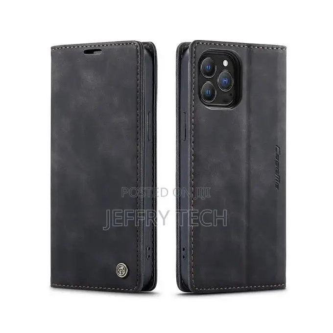 Caseme Leather Flip Case for iPhone 13 Pro With Pockets