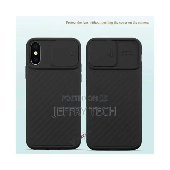 Silicone Cover for iPhone Xs Case With Camera Sheild