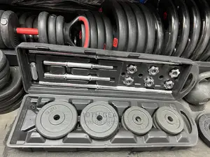 50kg Dumbbell Barbell Set Adjustable Dumbbell Briefcase Gym