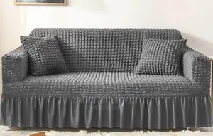 Dark Grey Turkish Elastic Sofa Cover