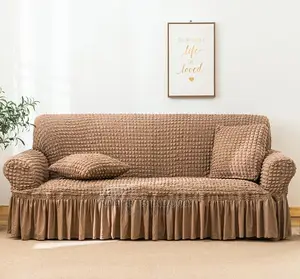 Beige Turkish Ekastic Sofa Cover