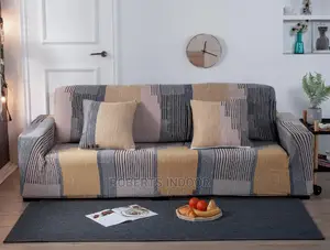 Printed Yellow 3 Seater Sofa Cover