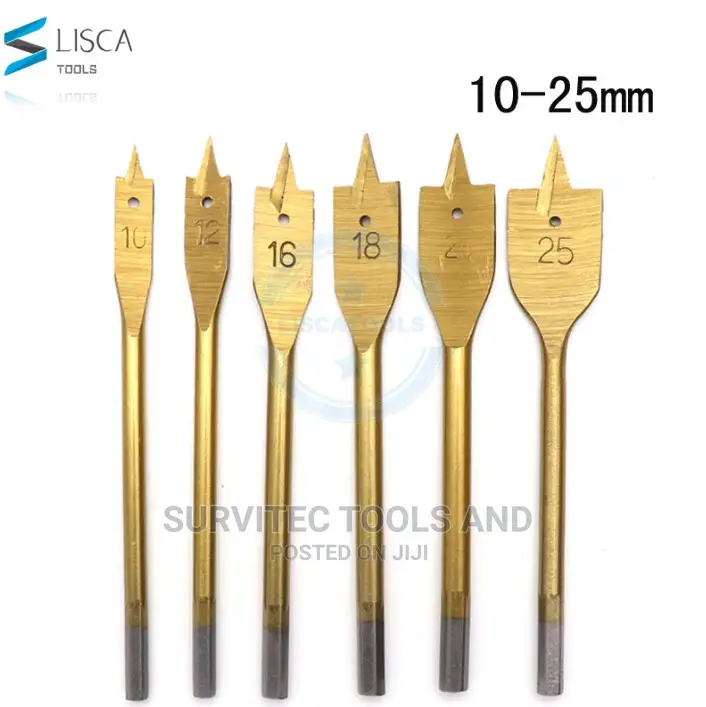 Flat Wood Bits 6pcs Set