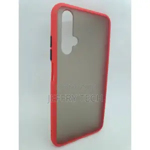Huawei Nova 5t Slim Fit Silicone Cover With Soft Edges - Red