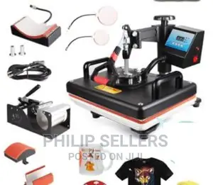 Combo Heat Press Machine for T-Shirts and Hats Baseball Cap