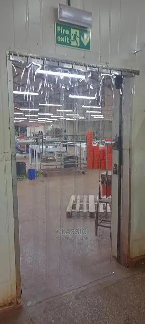 Strip Curtains Installation for Cold Room
