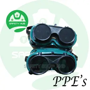 Welding Goggles/Black and Green