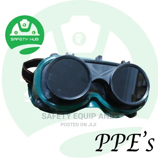 Welding Goggles/Black and Green