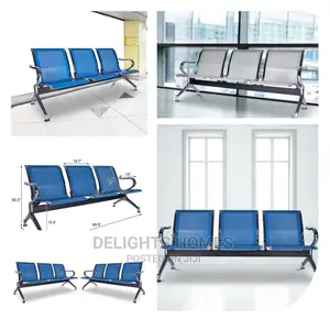 Non Padded 3 Seater Link Chair