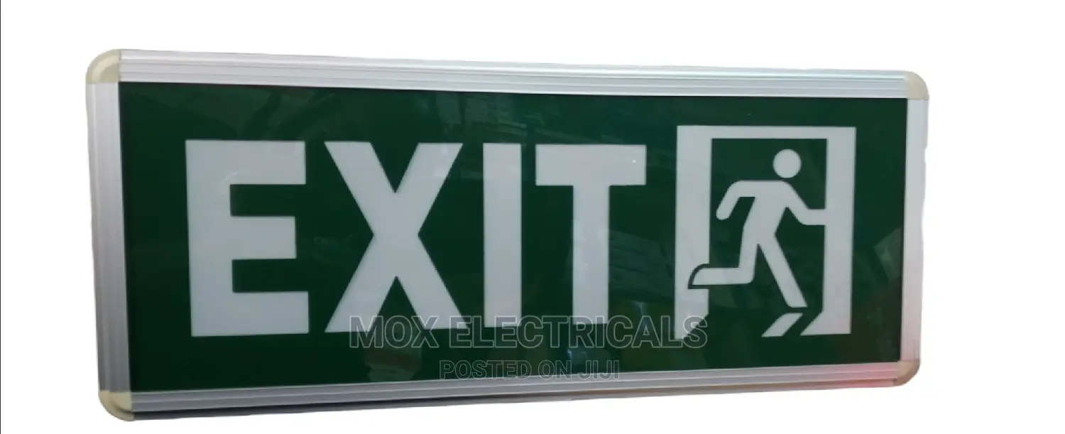 Double Sided Fire Exit Signs