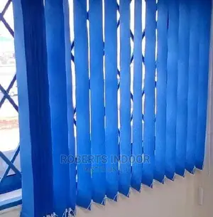 Navy Blue Vertical Window Blinds