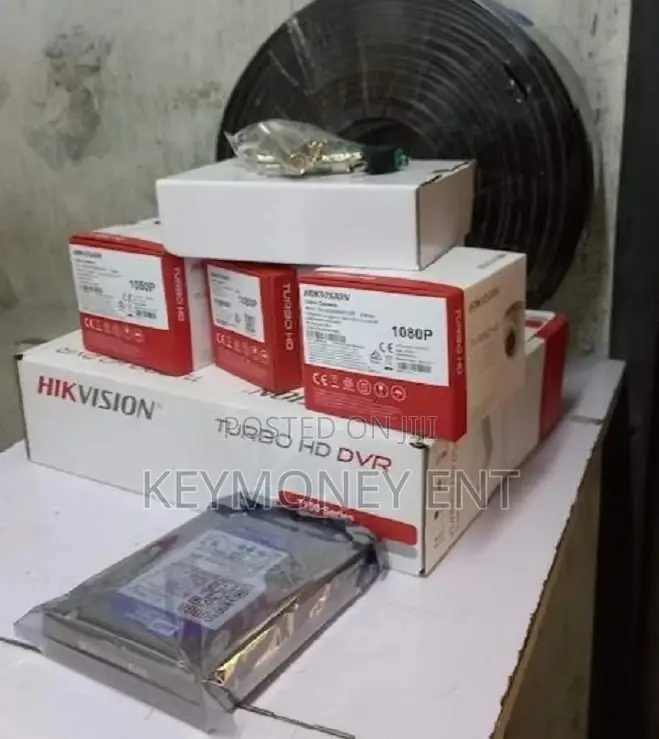 Hik Vision 3cctv Camera Full Package 2mp With Night Visio