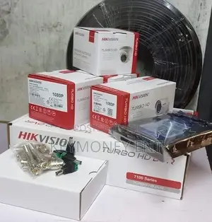 4CCTV Cameras (Dome/Bullet) Hikvision 1080p Complete Kit