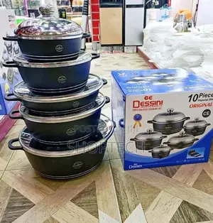 10 PCS Dessini Black Cookware