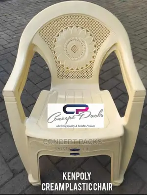 Kenpoly Cream Plastic Chair.