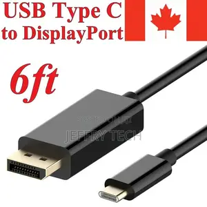 6FT USB Type C Male to Display Port Male Cable Adapter Conve