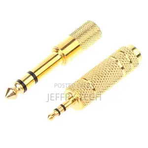 6.5 to 3.5 Conversion Head Microphone Audio Adapter Micropho