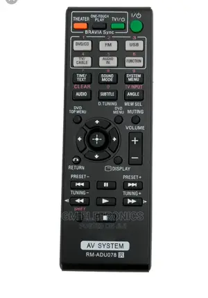 New Remote RM-ADU078 for Sony DVD Home Theater System