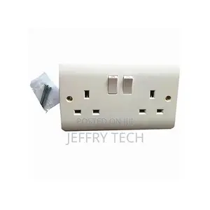 Wall Socket Double Socket Box 250V 13A -White