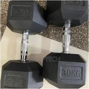 30kg Hexagon Dumbbells.