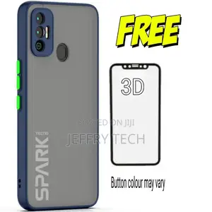Tecno Spark 7 Silicon Bck Cover+3d