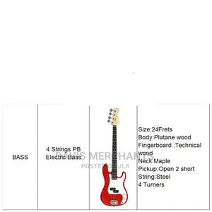 4 Strings PB Electric Bass Guitar